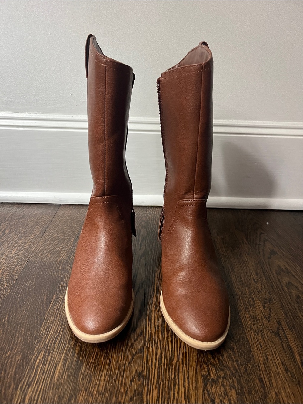 Cat & Jack Brown Tall Kids Boots